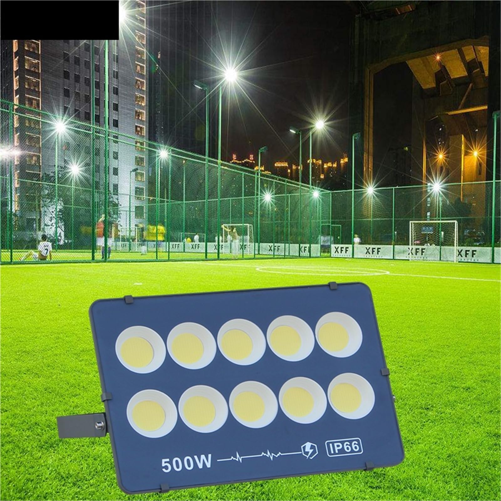 Proiettore per esterni, Luci LED Proiettore LED 400W Proiettore LED 500W 600W COB IP66 Proiettori for esterni impermeabili(Warm White,500W)