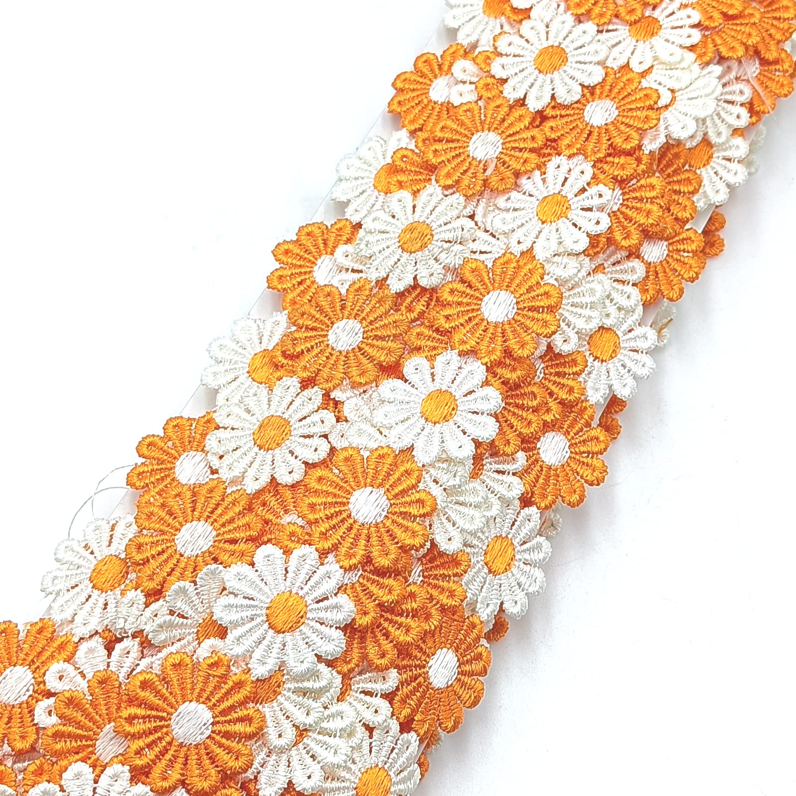 Ruban En Dentelle Brodée Pour Patchwork, Couture, Motif