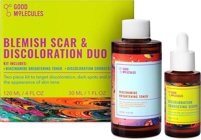 Post-Blemish & Discoloration Duo, Serum + Niacinamide Toner | Two-step routine for the look of post-blemish marks and discoloration with tranexamic acid and niacinamide.