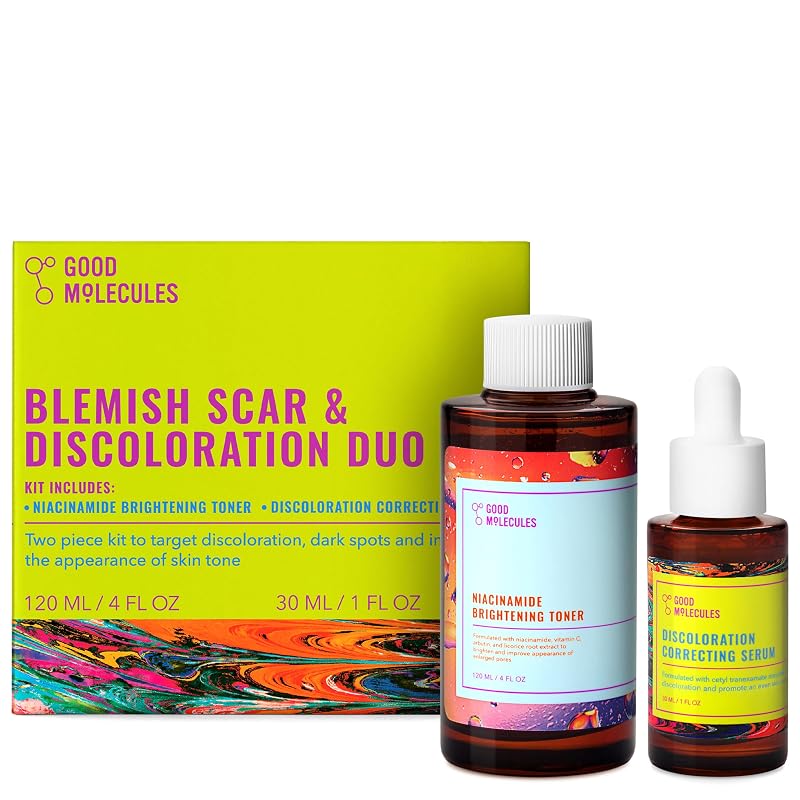Good Molecules Conjunto com tônico de niacinamida e sérum facial, 2 unidades