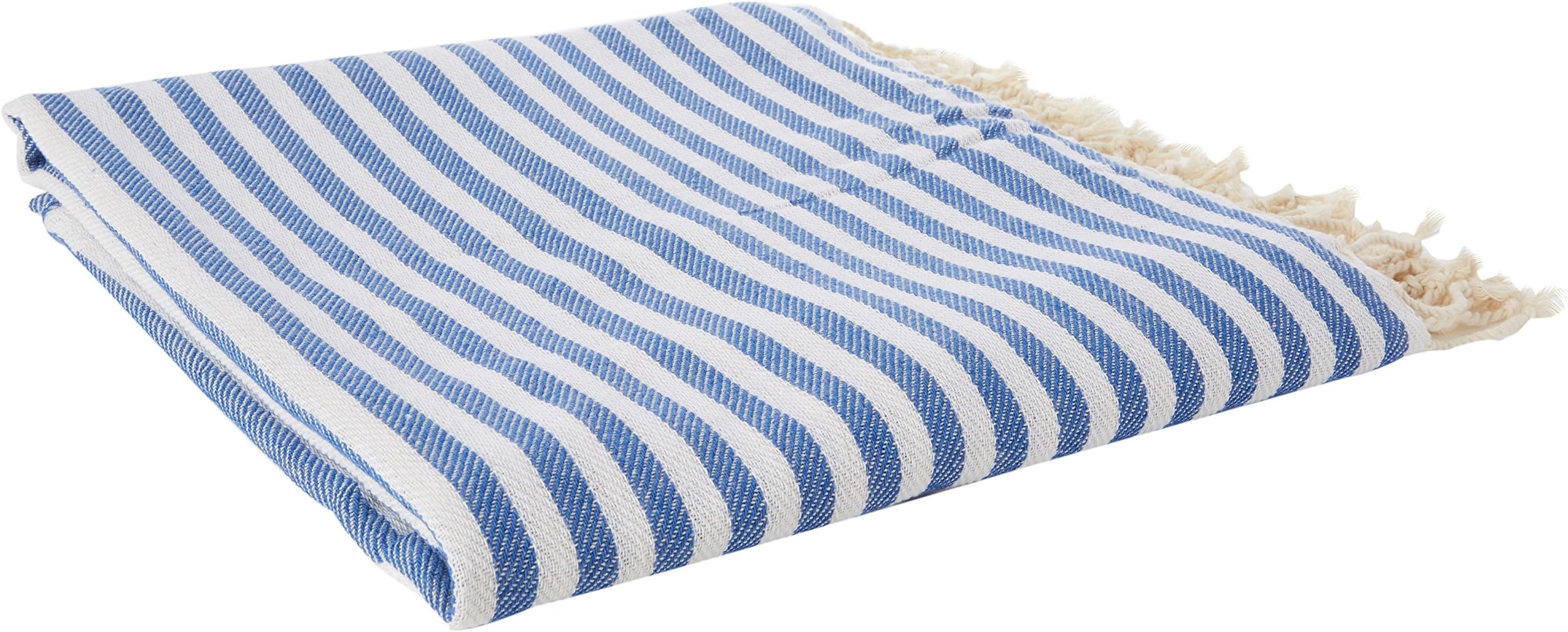 Hammam34 Succulent Love Hammam Towel-Blue| Pure Cotton | Luxuriously soft, 170 x 90 x 0.2 cm