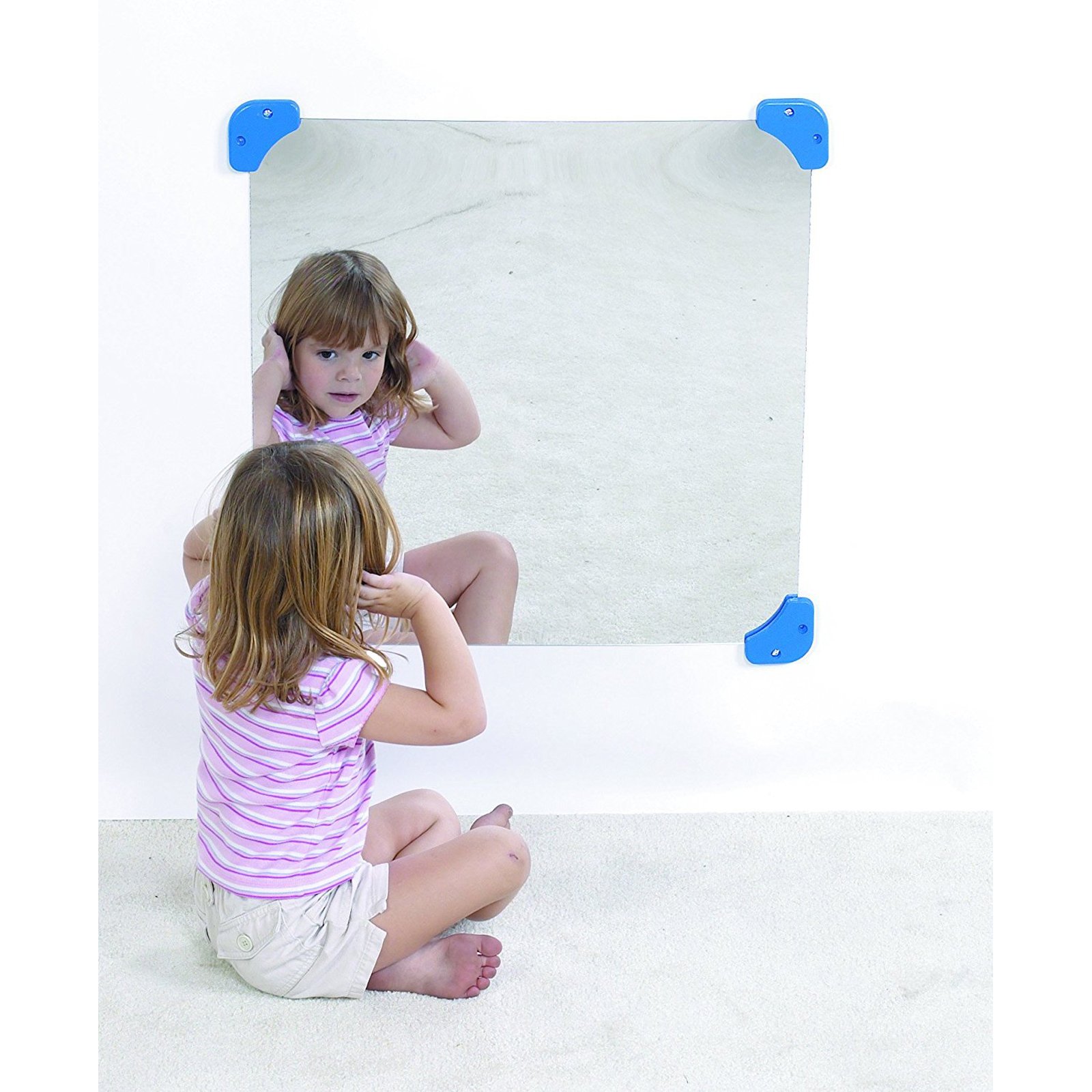 Children's Factory CF-332131-A1 Square Mirror, Primary, 24