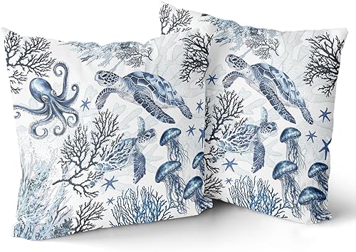 Miniatura 8 de Giwawa Hello Pumpkin - Juego de 2 fundas de almohada de calabaza verde azulado con hojas de eucalipto, funda de almohada de otoño de cosecha y