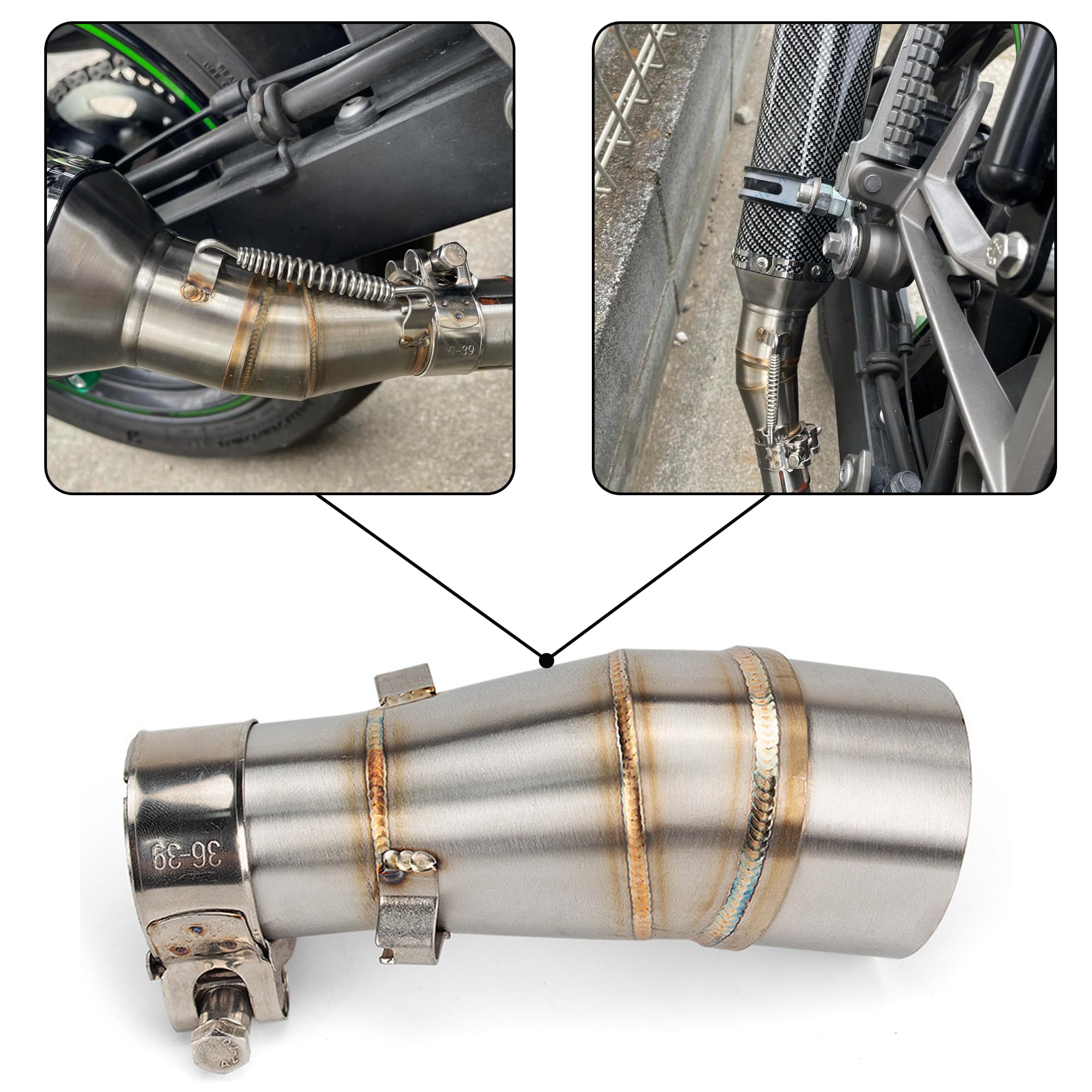 Amazon | 【MOTOR KANTO】ニンジャ250 Z250 250R中間パイプ