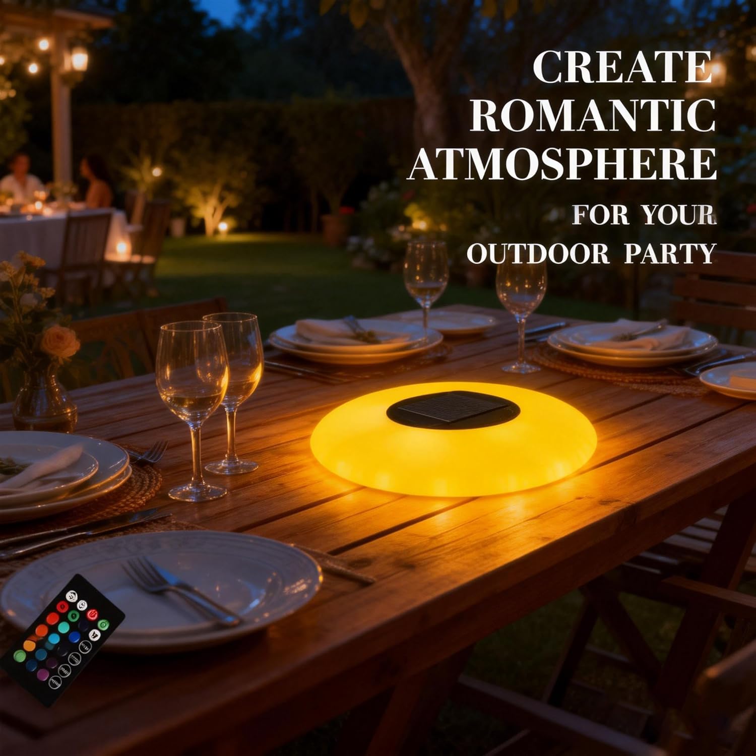 Solar Floating Pool Lights with Remote Control - 16 Color-Changing Modes, 8 Brightness Levels, IP67 Waterproof for Inground/Above Ground Pools, Ponds, Patio, Lawn & Beach