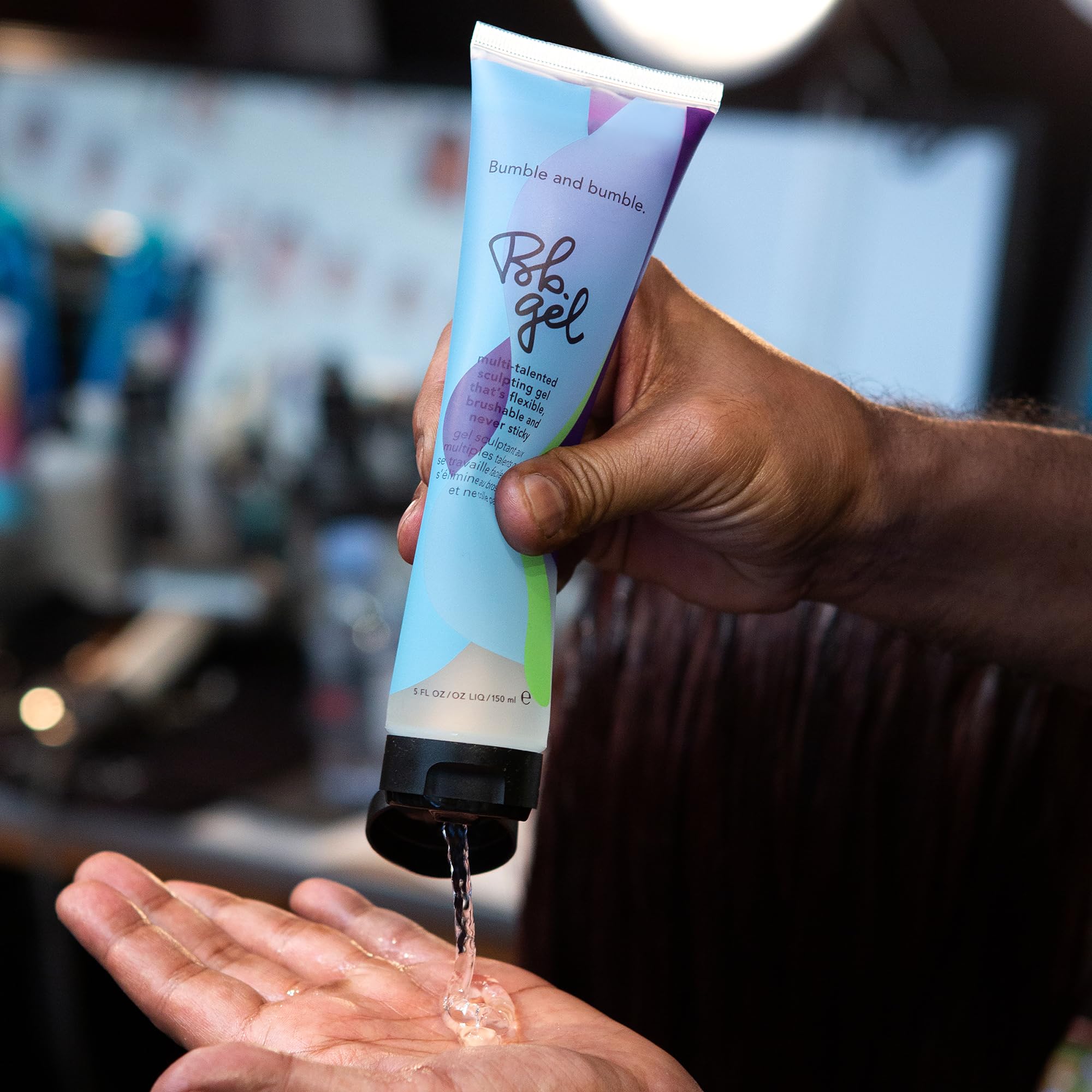 Bumble and bumble. Hair Gel Sculpting Medium | Flexible + Brushable |Adds Shine | Flake Free Finish| For All Curly, Wavy, Straight Hair Types, 5 Fl Oz