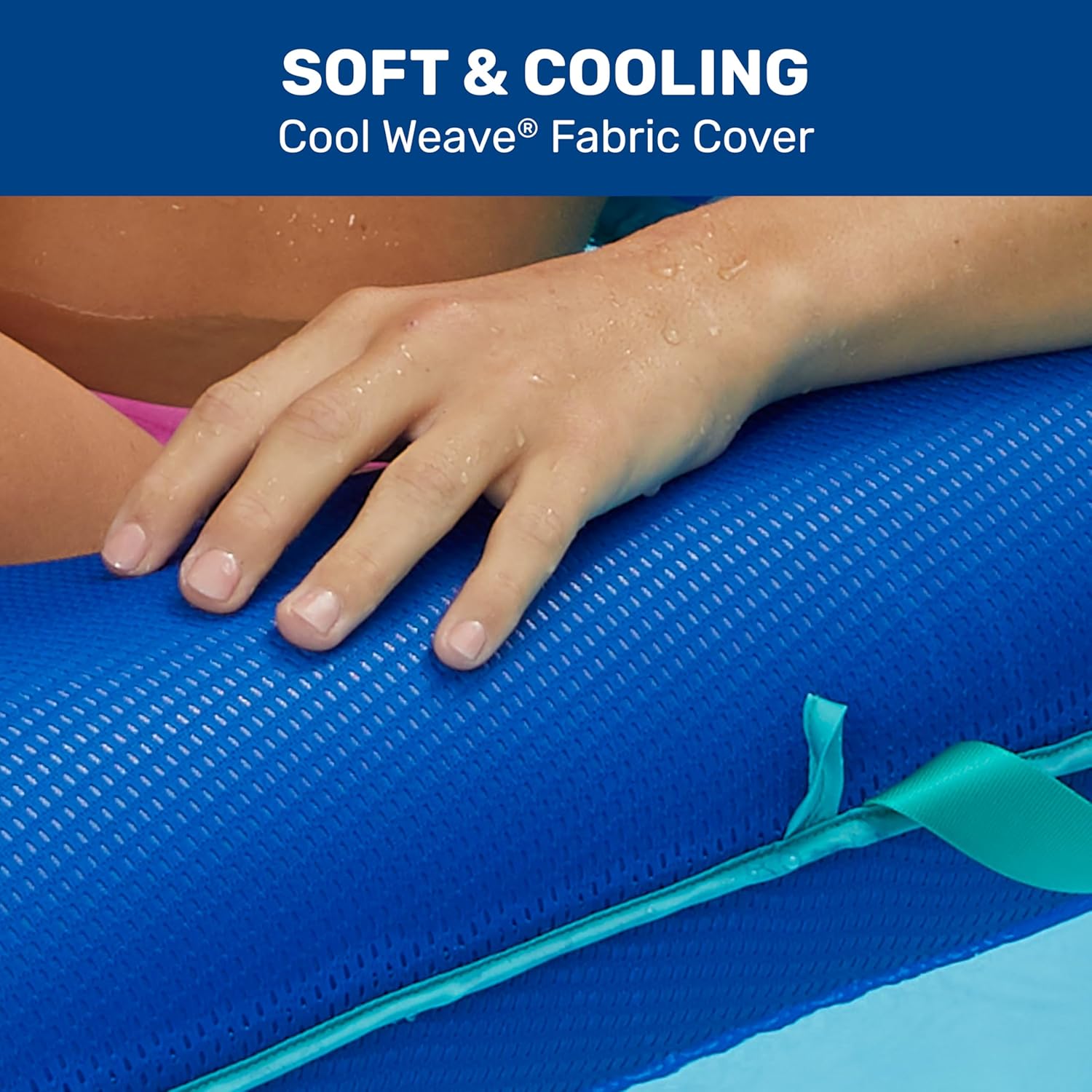 Aqua Campania Ultimate 2-in-1 Pool Float Lounge – Extra Large – Inflatable Pool Floats for Adults with Adjustable Backrest & Cupholder Caddy