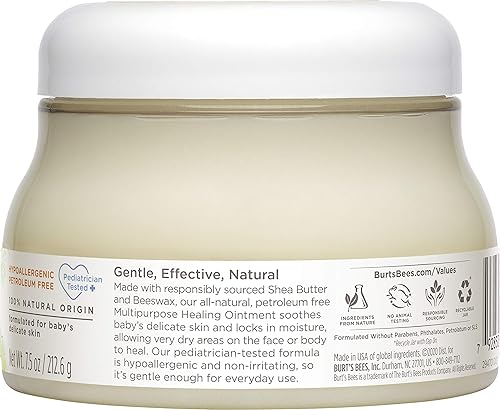 Miniatura 4 de Pomada de uso múltiple Burt's Bees Baby Bee, 100 % natural, paquete de de 3, 3, 3