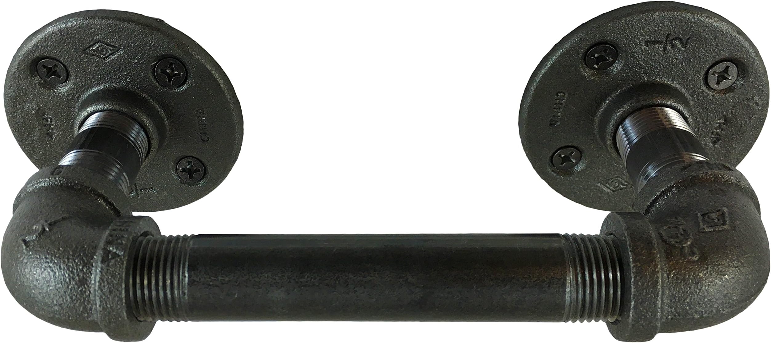 Urban Industrial Decor Pipe Bathroom Hand Towel Rack Wall Mount Cleaned and Coated (Standard Finish)