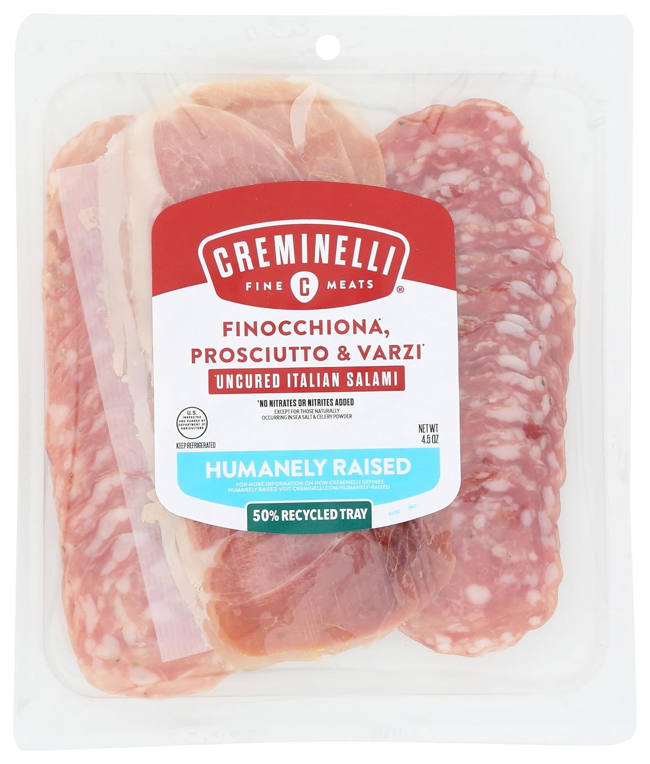 Creminelli Finocchiona, Prosciutto & Varzi Salami, 4.5 OZ