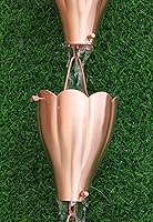 Vista 9 de KAM Home XL - Cadena de lluvia de aluminio con kit de instalación (cobre, 8.5)