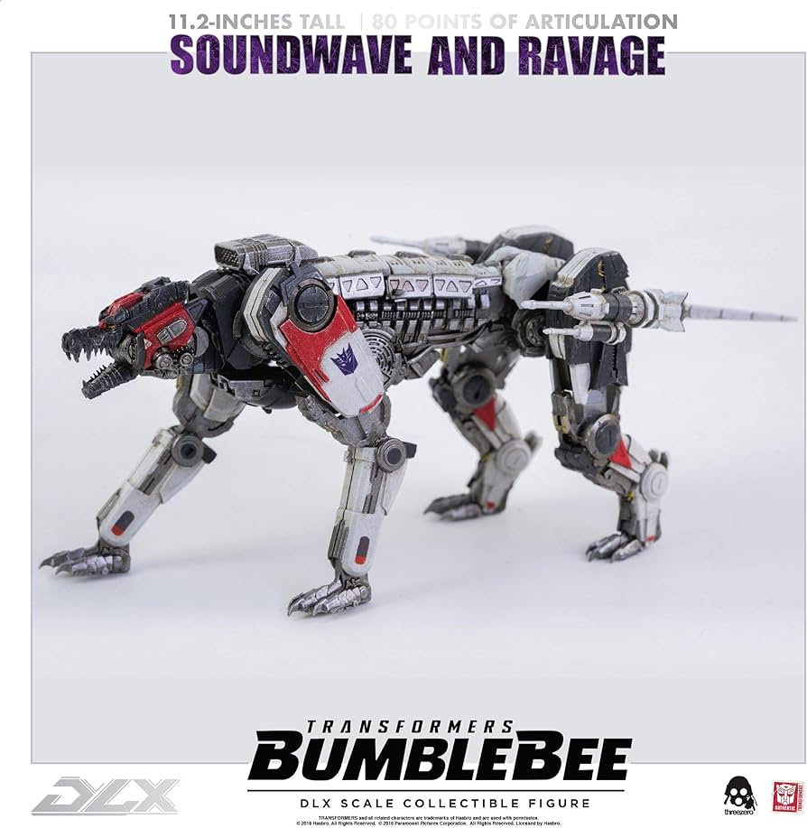 トランスフォーマー threezero サウンドウェーブ Soundwave and Ravage Collectible Figure DLX Scale Collectible