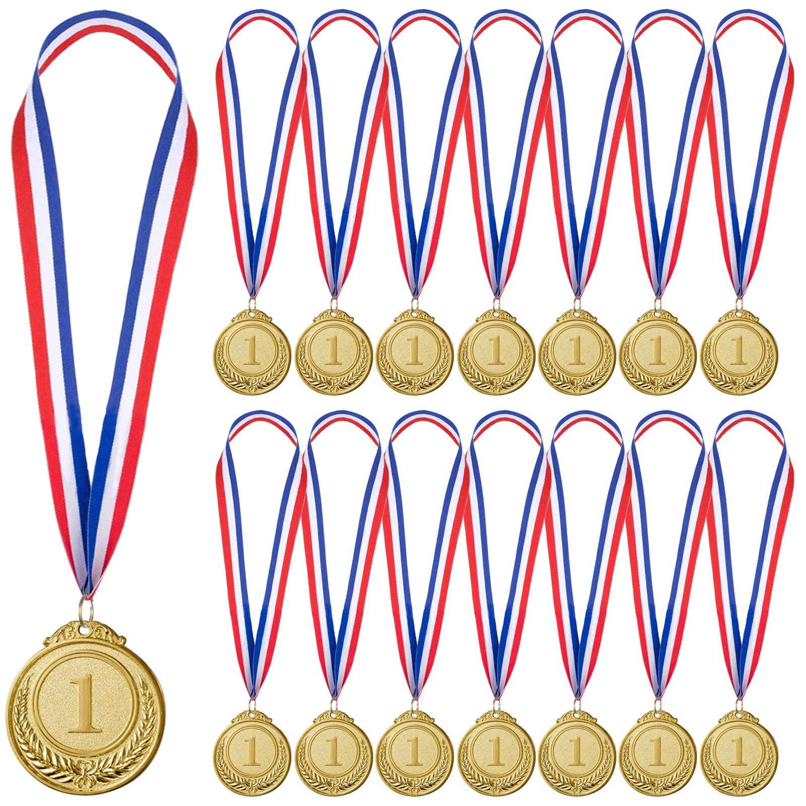 Buy 15 Pieces Gold Award Medals Winner Medals Gold Prizes for Sports