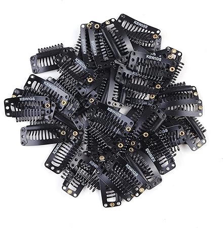 Amazon Co Jp Paruks ウィッグ ピン留め 50個 固定クリップ エクステ用 I形 ヘアクリップ 品質フックタイプ 金具 かつら留め金具 使いやすい先が球 3 2cm Black ビューティー