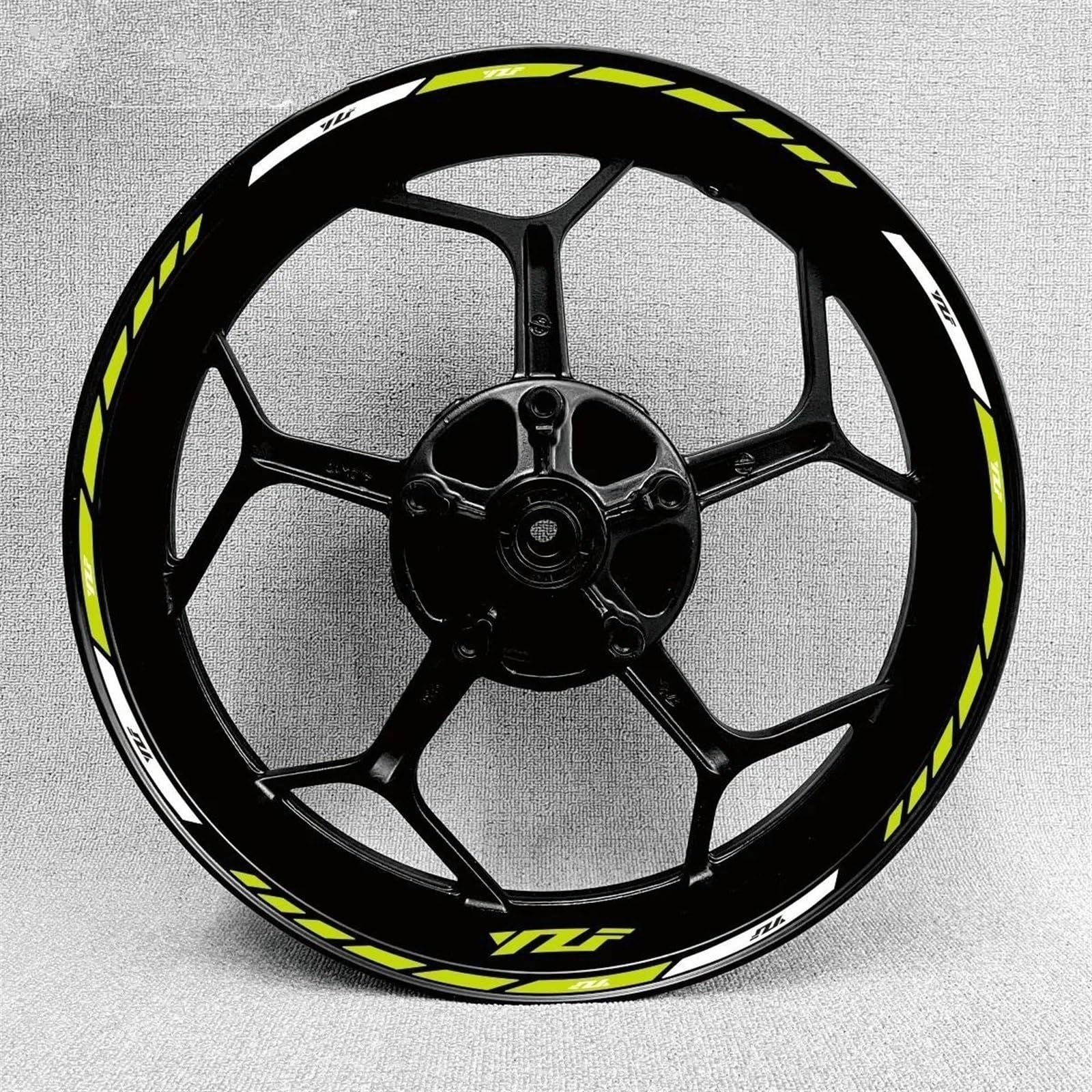 Motorcycle Reflective Wheel Stickers Rim Decal for Yamaha R1 R15 R125 R6 R7 MT-09 MT09 MT07 MT10 for Tracer(Color22)