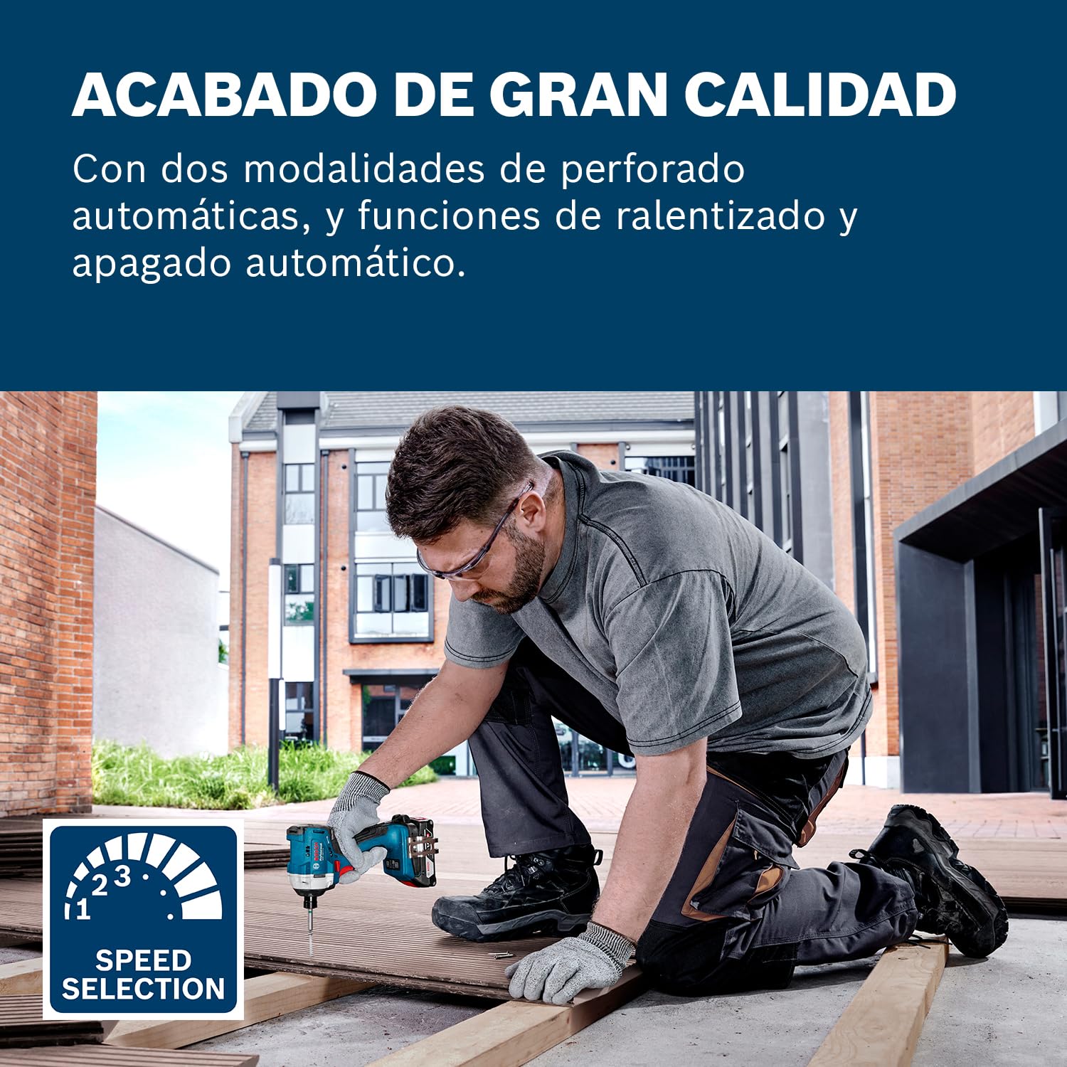 Bosch Professional 18V System atornillador de impacto a batería GDR 18V-215 (incl. L-BOXX, sin batería/cargador)