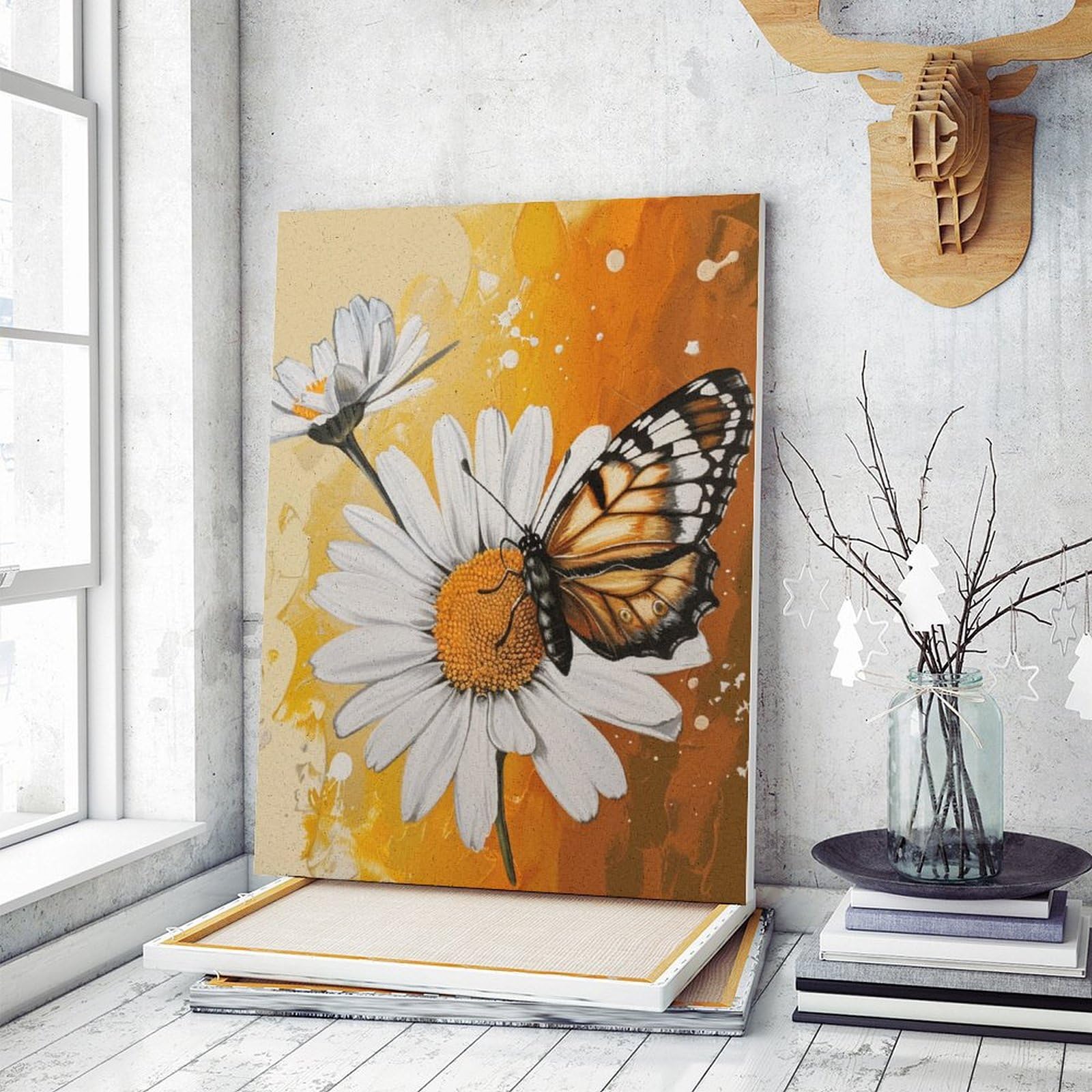 YEESAM ART - Pintura Al óleo Por Números, Para Adultos Y Niños, Playa, Amor, Rosa Puesta De