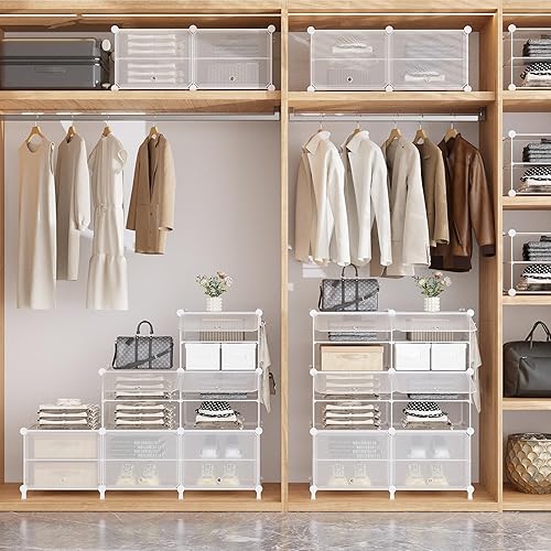 Miniatura 5 de AWTATOS Zapatero de 8 niveles con puerta, 32 pares de estantes organizadores de zapatos para armario, pasillo, dormitorio, entrada, sarga
