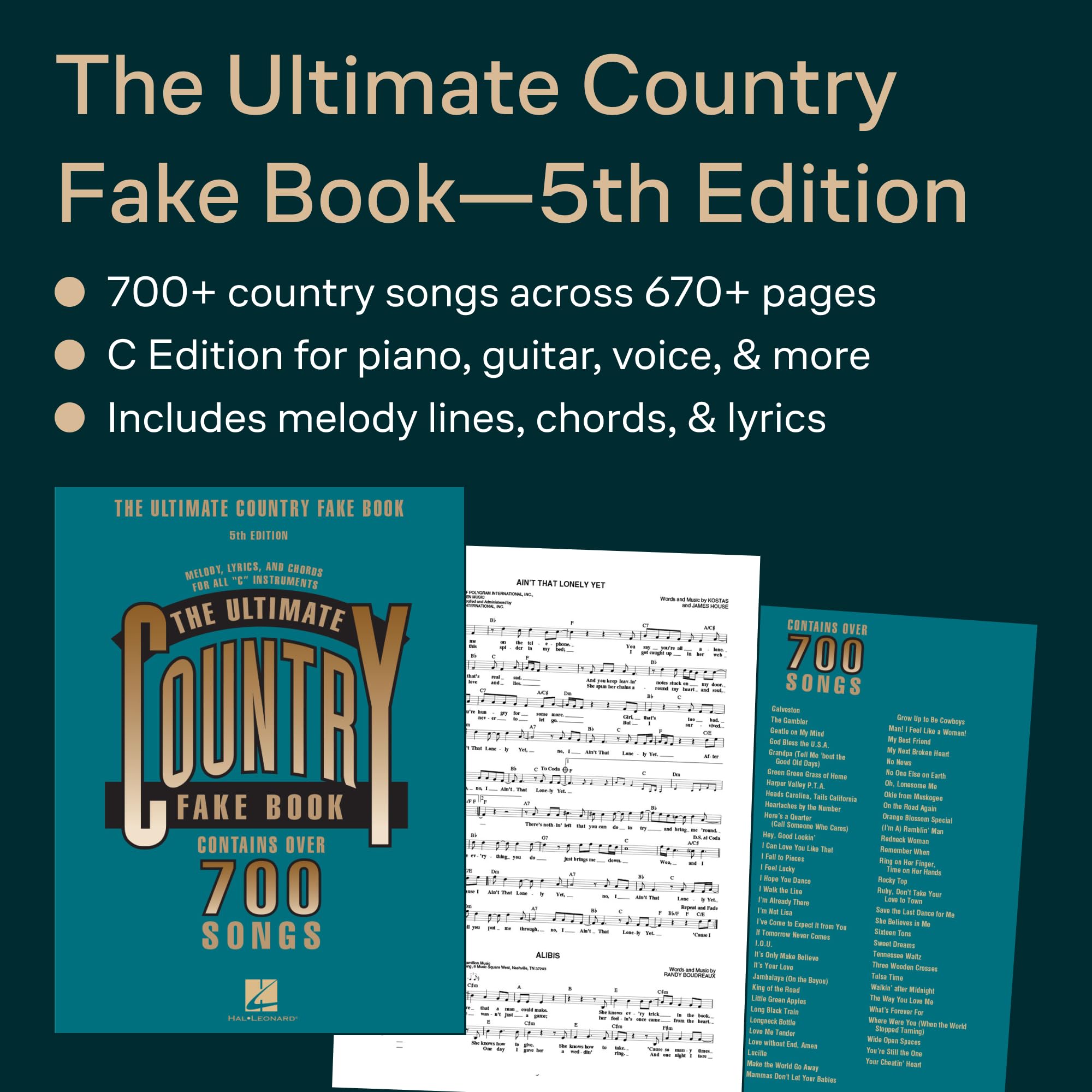 The Ultimate Country Fake Book: C Instruments