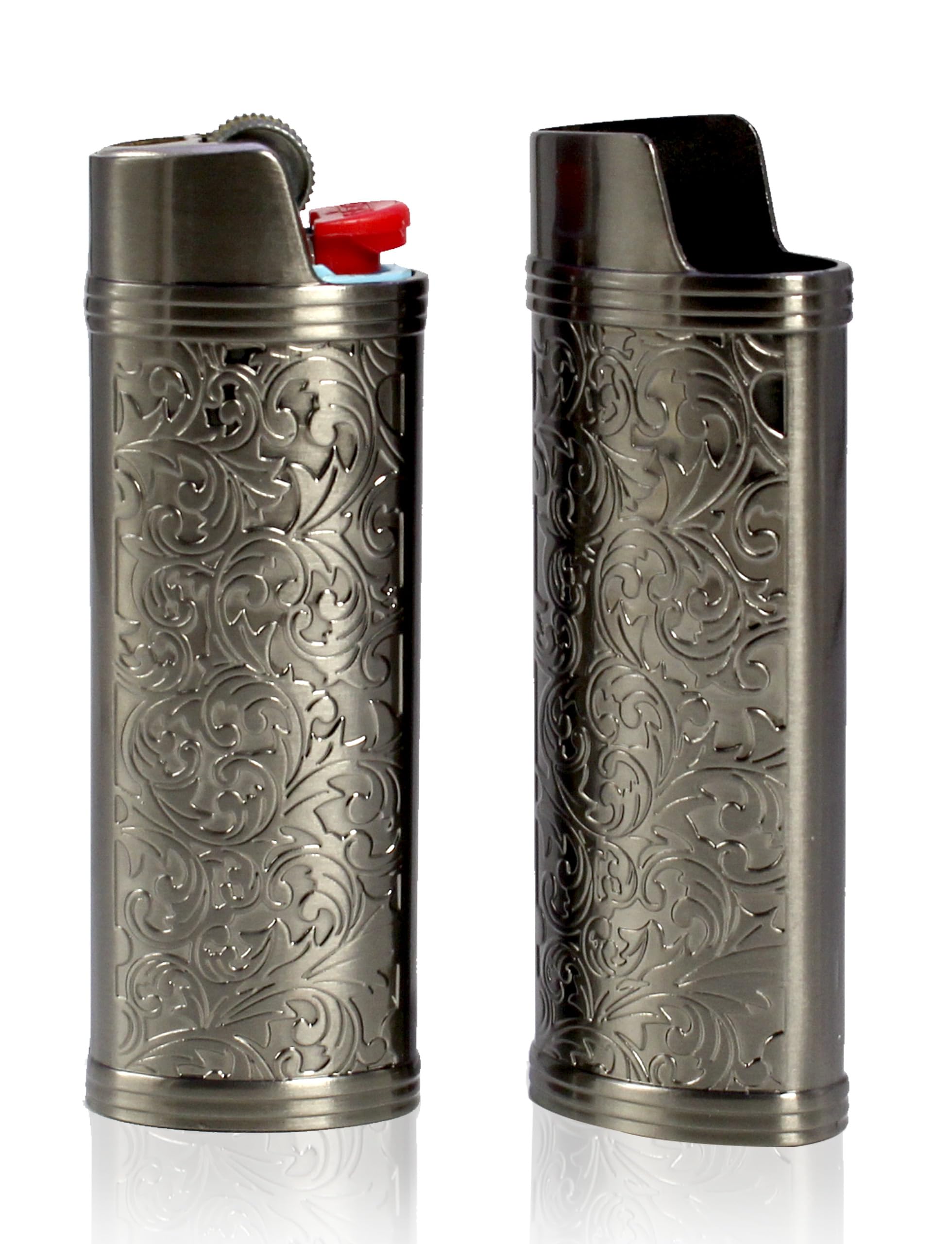 Amazon.com: HUMWE 2 Pack Vintage Metal Lighter Case Cover Front