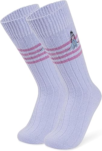 Disney Calcetines Antideslizante Mujer y Chica, Calcetines Invierno Cálidos, EU 