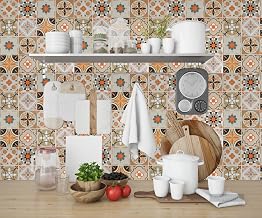 NAREVAL Self-Adhesive Marble Wallpaper Roll |Glossy Marble Contact Paper | Waterproof PVC Peel & Stick Wallpaper for Kitchen Countertops, Cabinets, Tables, Shelves & Walls_KR Brown Floral Pack of 1