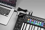 FORE MIDI to USB Interface MIDI Cable Adapter with Input&Output Connecting with Keyboard/Synthesizer for Editing&Recording Track Work with Windows/Mac OS for Studio USB 2.0 Color Black - 6.5Ft
