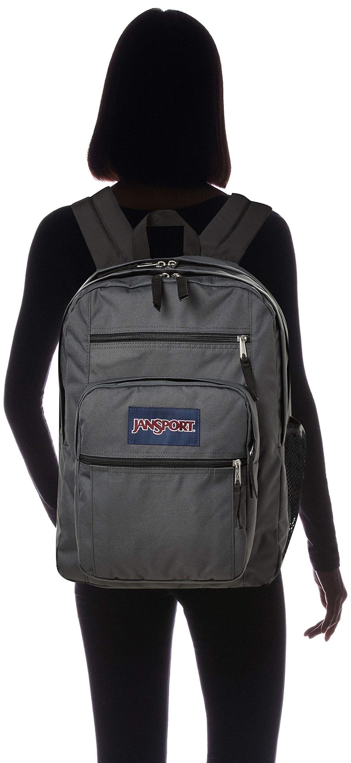 jansport big student backpack forge grey