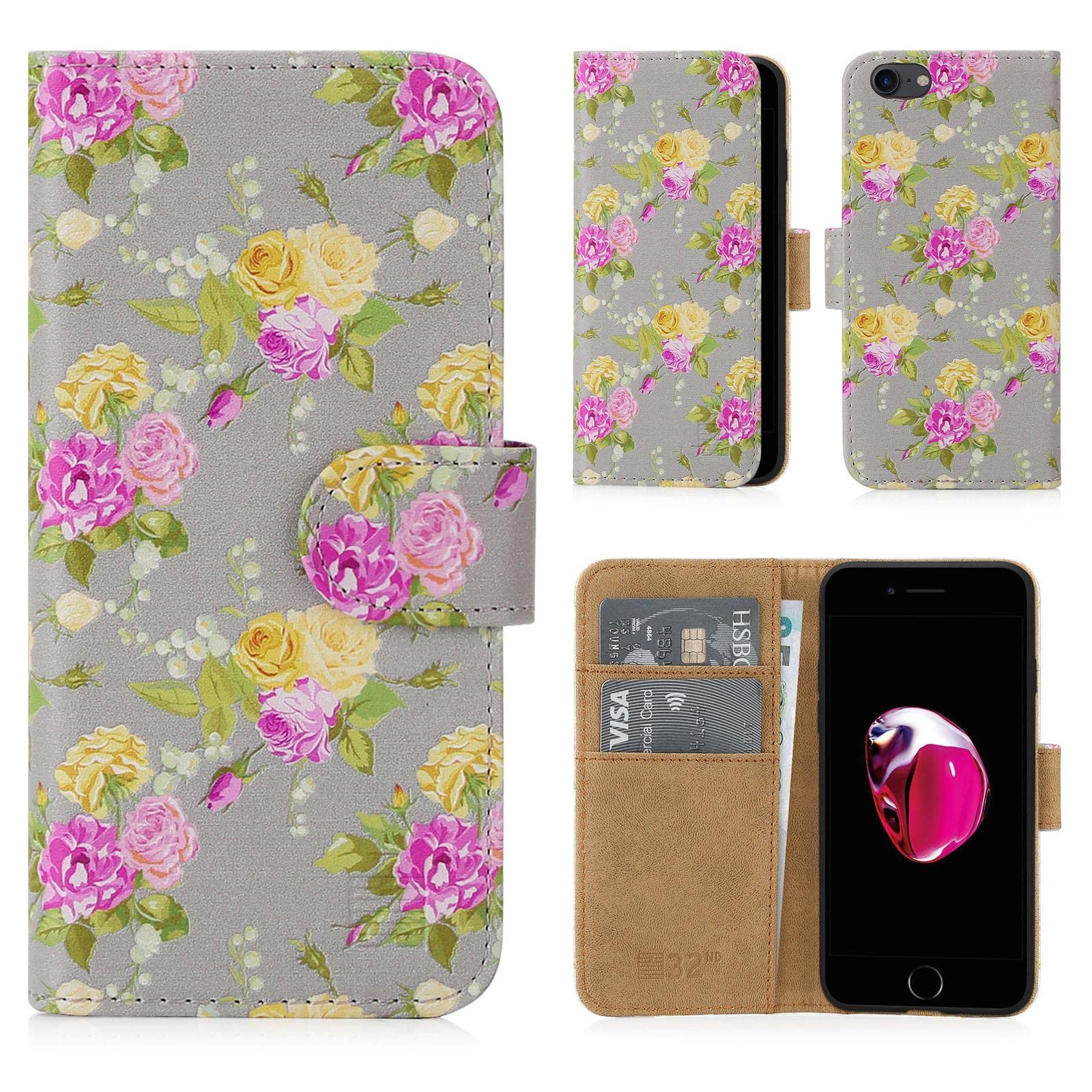 32nd Floral Series 2.0 - Design PU Leather Book Wallet Case Cover For - View #7