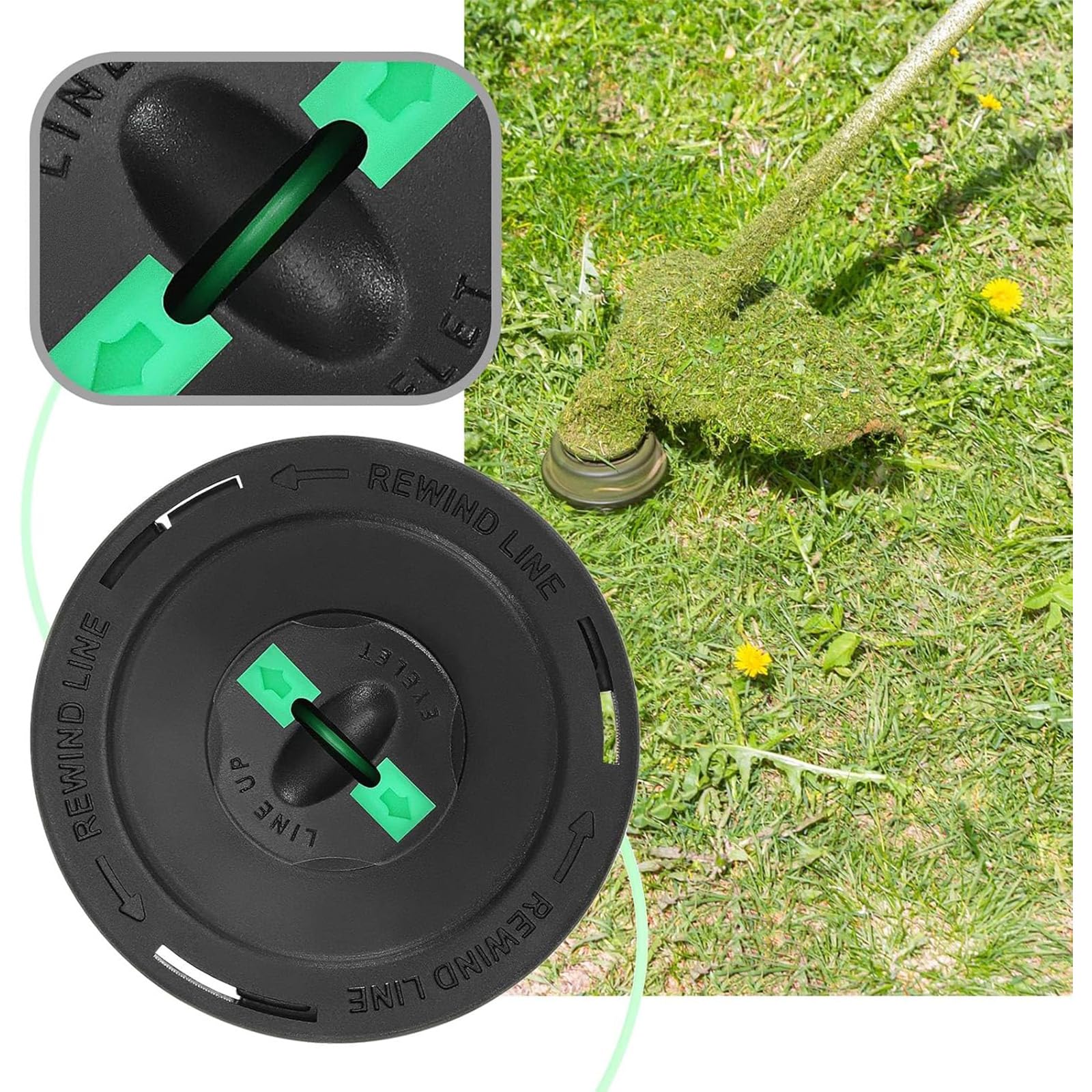 HUMAPYDU Trimmer Head String Attachment Weed Eater Compatible with Makita RST210 RST250 ER2650 Replacement Bump & Feed Head Trimmer Head Garden String Trimmers Accessories