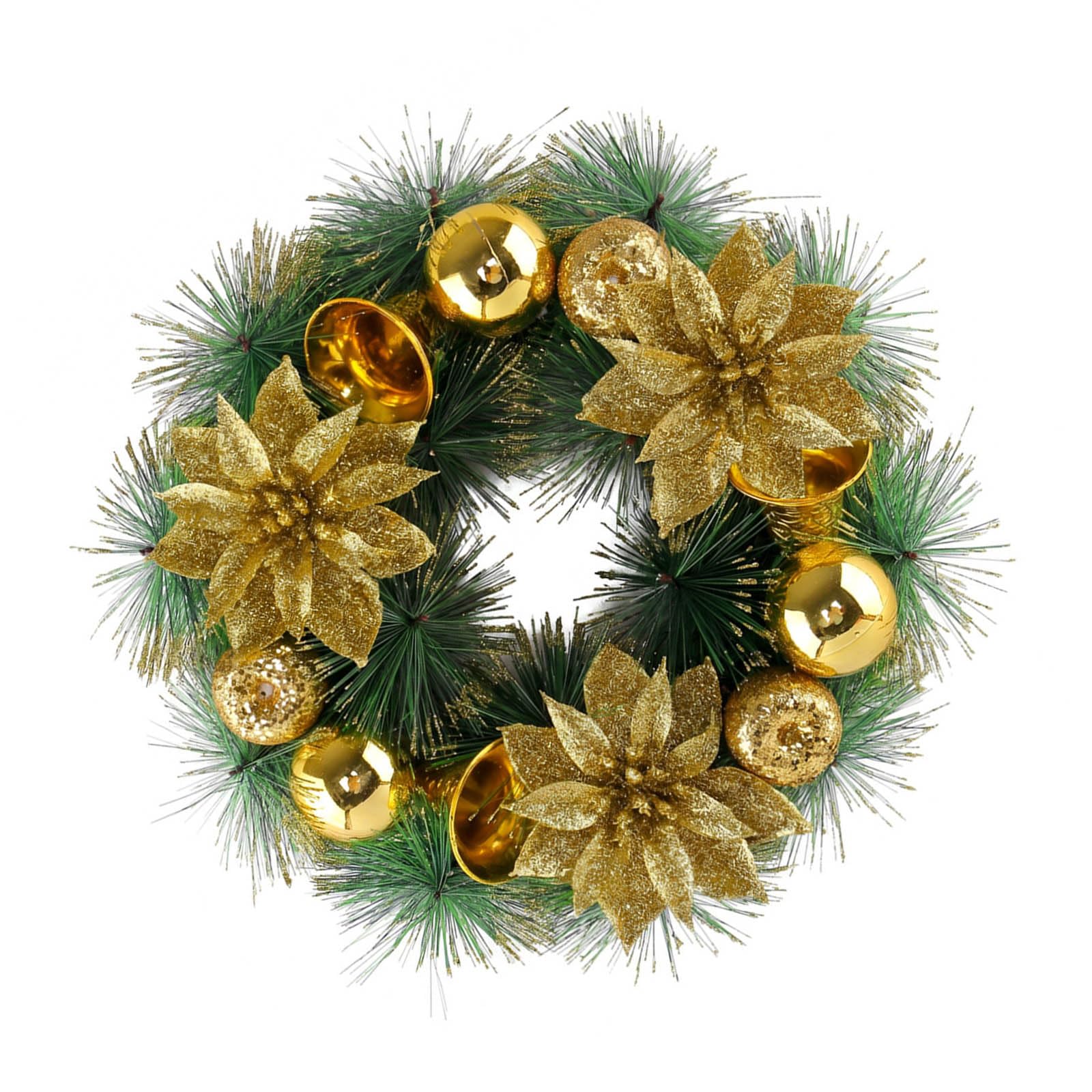 TFAOYS Authentic Fir Christmas Wreath for Indoor Outdoor Celebration and Wedding Decor Holiday Decor
