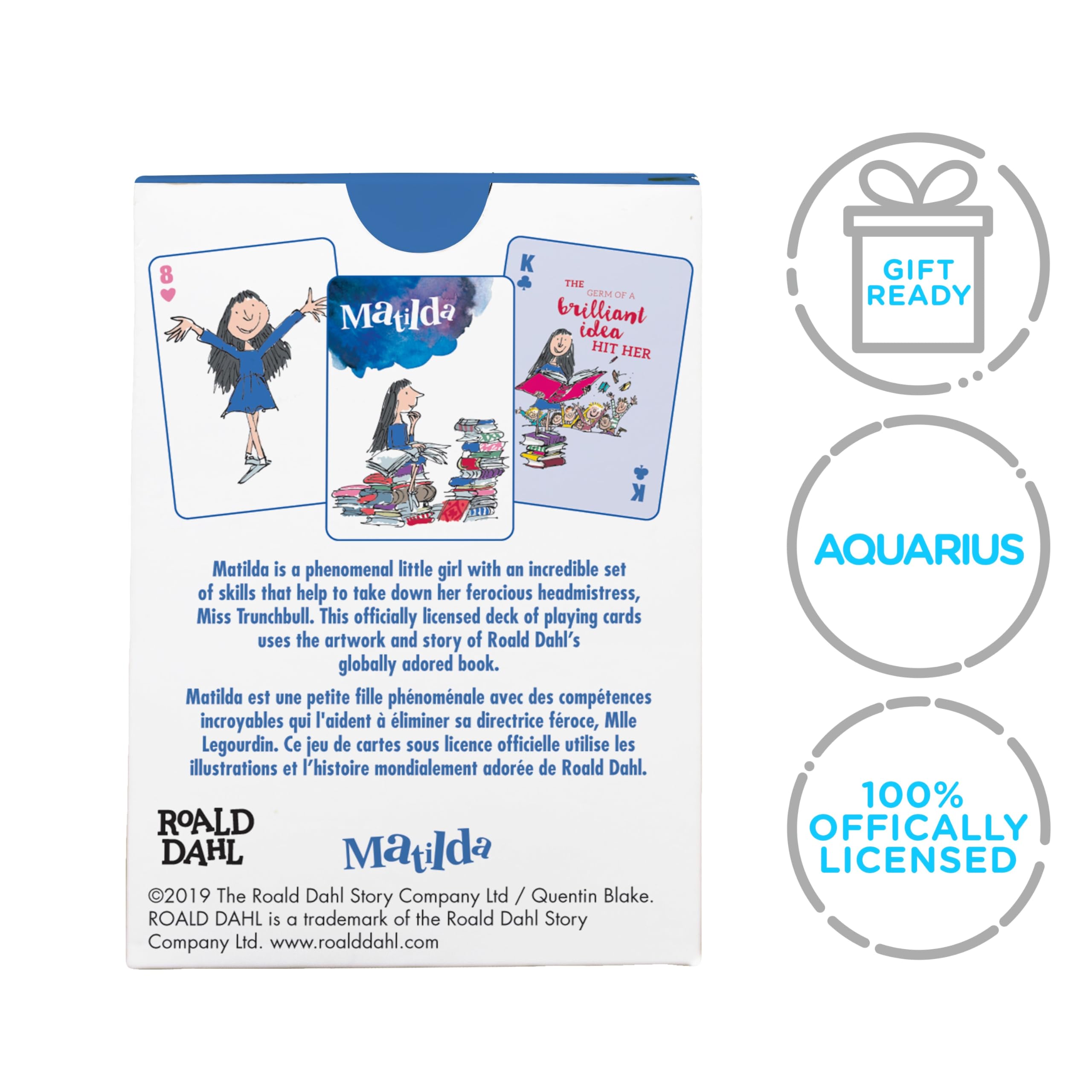 AQUARIUS Matilda Playing Cards - Roald Dahl Themed Deck of Cards for Your Favorite Card Games - Officially Licensed Matilda Merchandise & Collectibles - Image 7