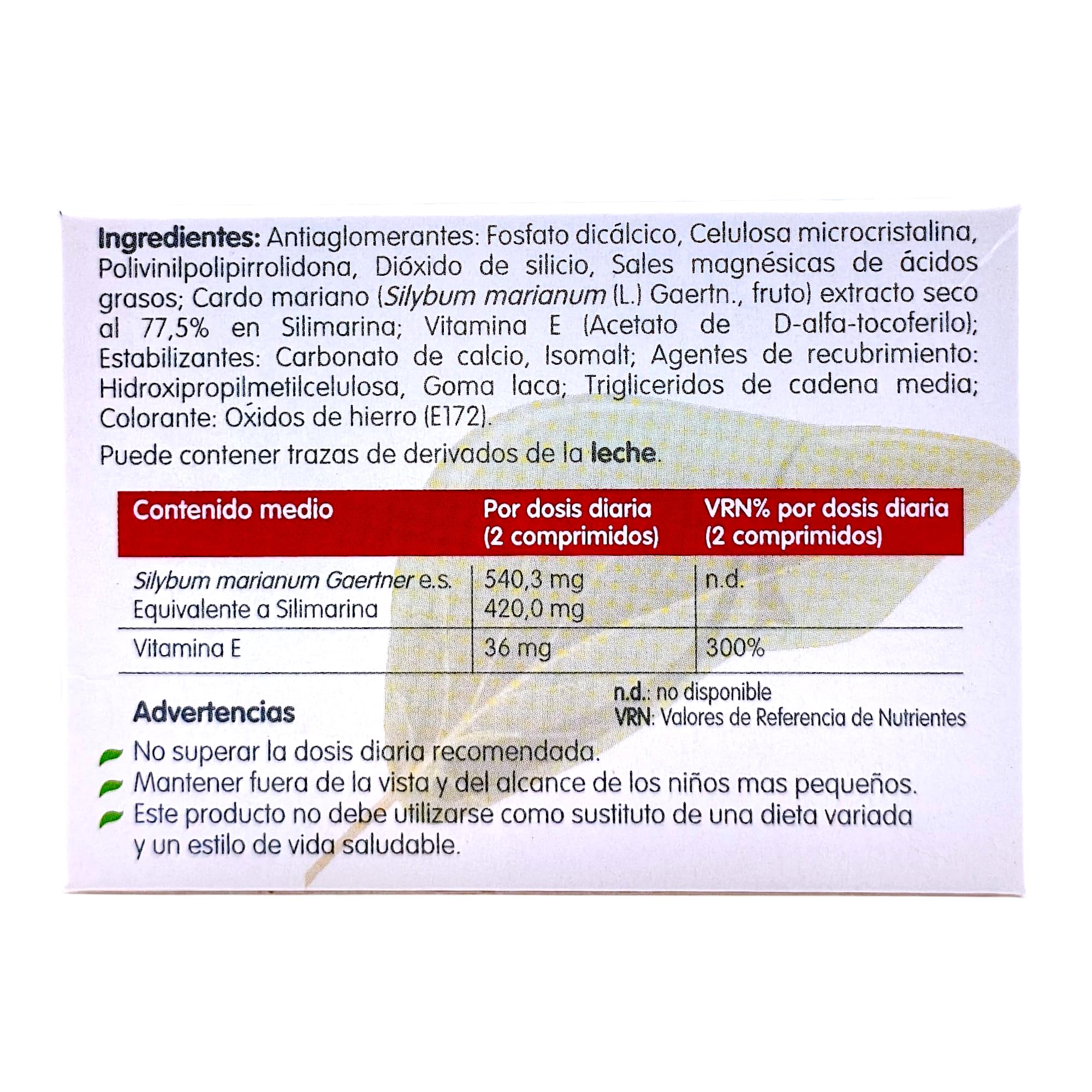 Legasil 30 Comprimidos - Suplemento Hepatoprotector y Detox con Cardo Mariano (Silimarina) y Vitamina E - Depuración del Hígado y Acción Antioxidante
