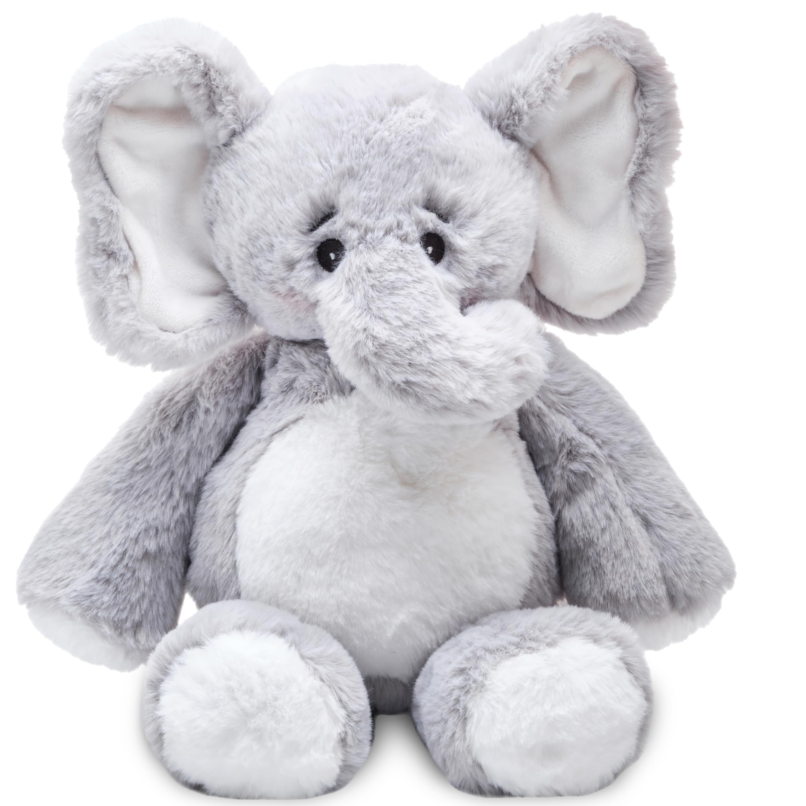 Bearington Spouts Hugs A Lot Elephant Plush - 14 Inch Elephant Stuffed Animal - Baby Stuffed Animals - Baby Toy