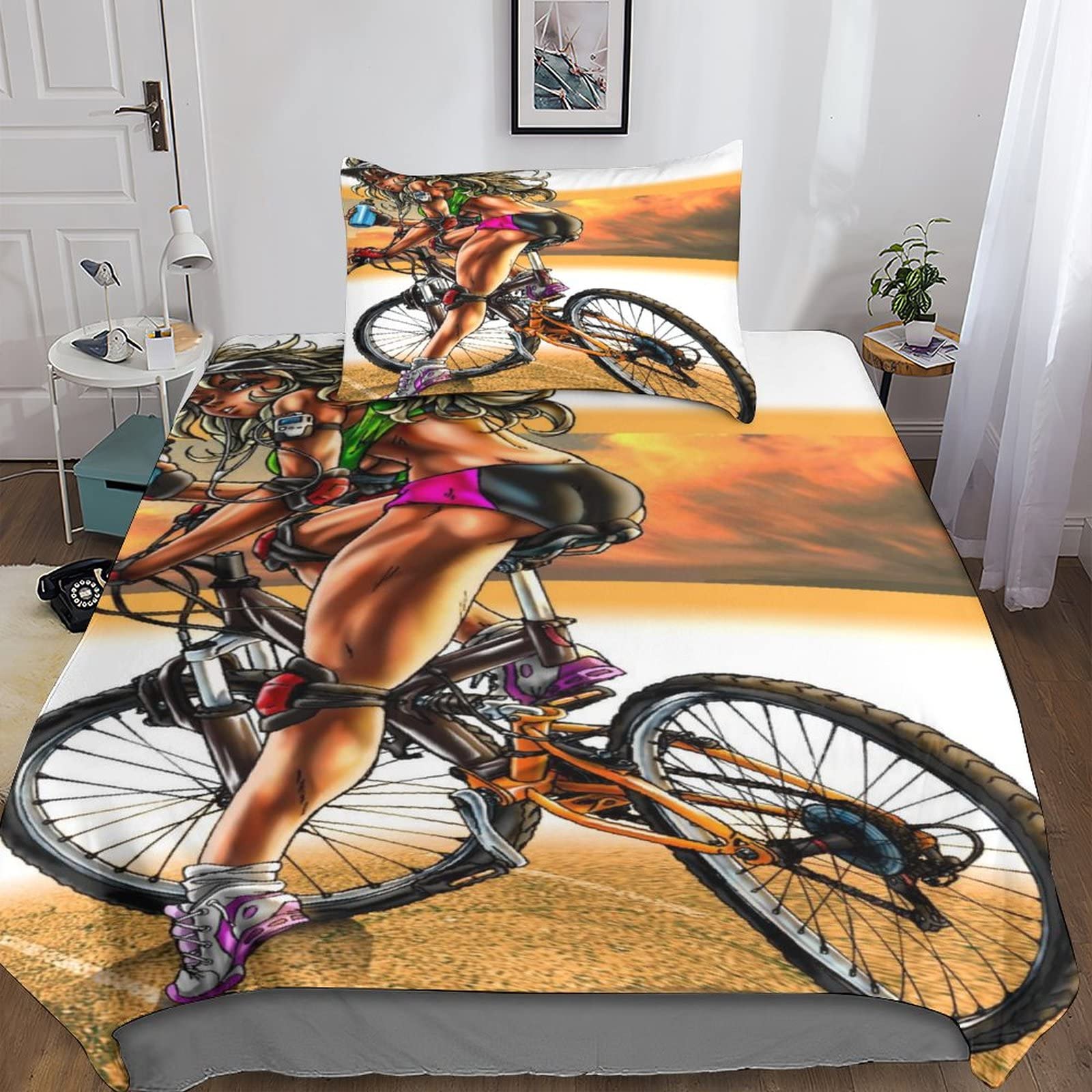 Housse de couette zippée 135x200 anti-plis pour un lit simple toujours impeccable