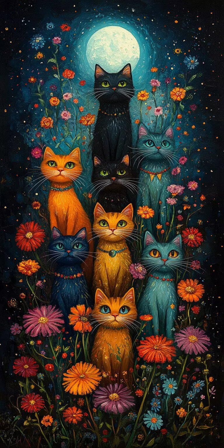 Dipingere con i Numeri Adulti astrattogatto, 100x200cm, k-24 | Paint by Numbers Senza Cornice, Quadri da Dipingere Numerati, Decorazioni Parete, Oggetti Decorativi per la Casa