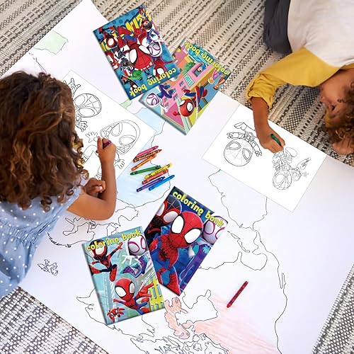 Miniatura 6 de 24 libros para colorear de Spidey y sus increíbles amigos a granel para niños, mini libro de dibujo de bricolaje para regalos de fiesta de Spidey,