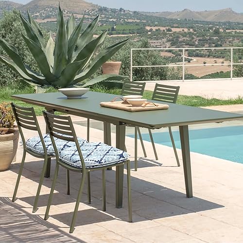 Miniatura 6 de Juego de 4 cojines para sillas de exterior con lazos, repelentes al agua, almohadillas para sillas de patio de 17 x 16 pulgadas para muebles de