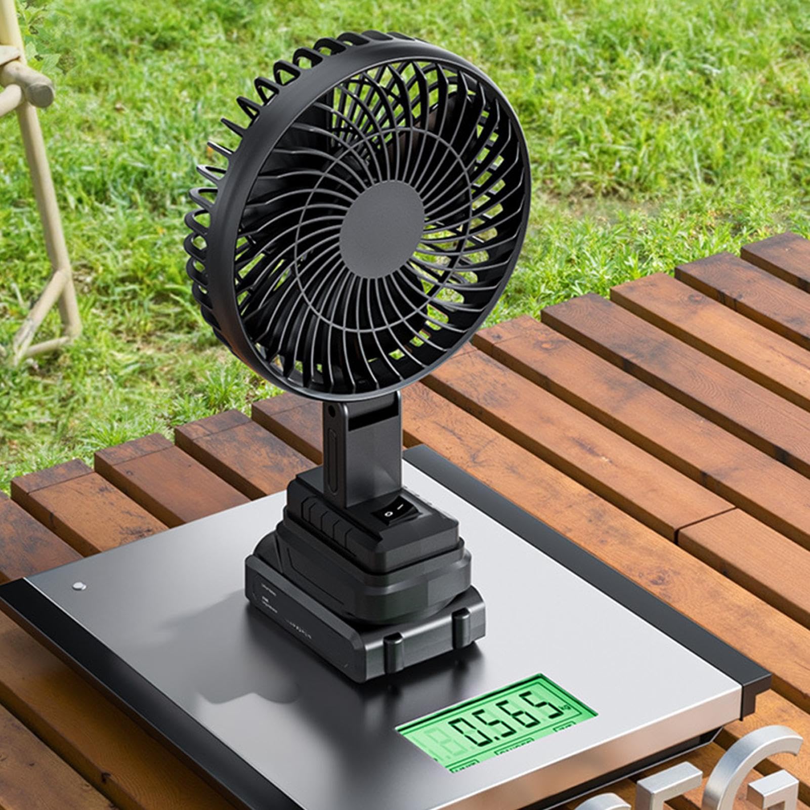 Generico Ventilatore Da Campeggio Ventilatore Portatile A Batteria | Soffiatore Portatile per Campeggio Spiaggia Camper Viaggio Casa e Esterno