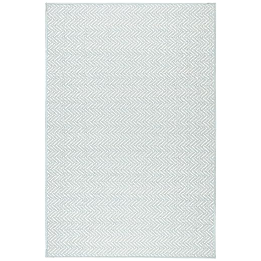 Dash and Albert Herringbone Machine Washable Area Rug - 3' x 5' Swedish Blue - Geometric Accent Rug - Anti-Slip Backing, Lightweight, Machine Washable, High Traffic Areas Kitchen, Mudroom, Entryway