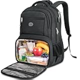MATEIN 17 Inch Laptop Backpack, TSA Large Travel Backpack with Lunch Box, Anti-Theft Work Business Carry On with USB Port, Water Resistant Sturdy College Computer Backpack for Men Women