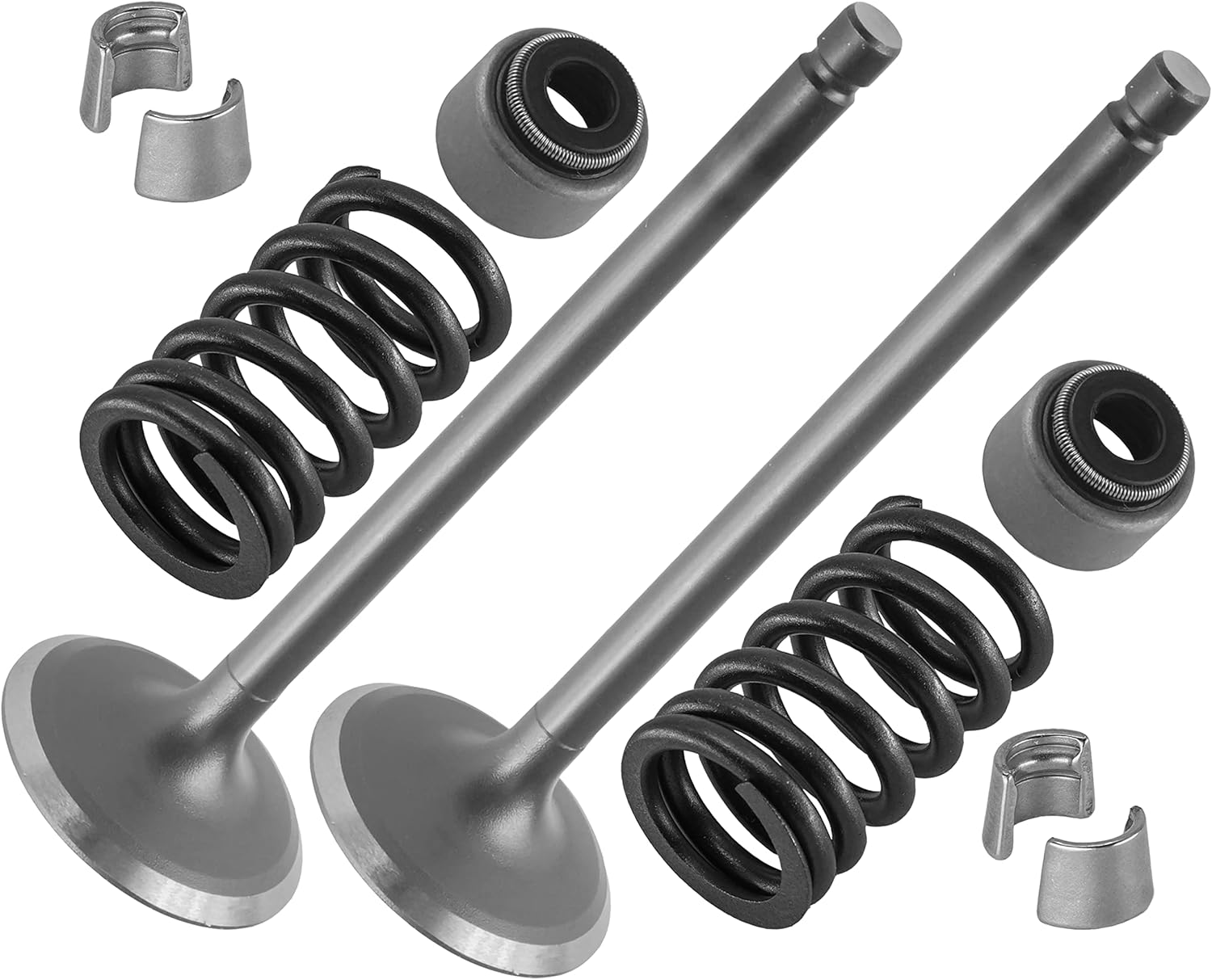 Caltric 2x Intake Valve Kit Compatible with Yamaha 28P-12111-00-00 5VK-12113-00-00 4G0-12118-00-00