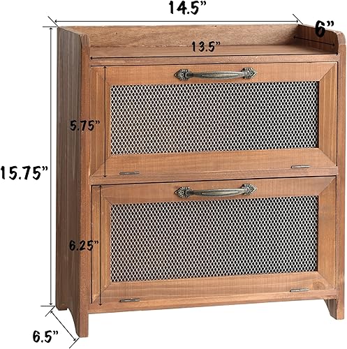 Miniatura 3 de COLLECTIVE HOME - Armario de almacenamiento de 2 niveles, gabinete de encimera, organizador de madera para cocina, sala de estar, dormitorio,