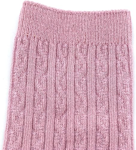 Miniatura 4 de Bestjybt 6 pares de calcetines altos hasta la rodilla para niñas pequeñas y niñas