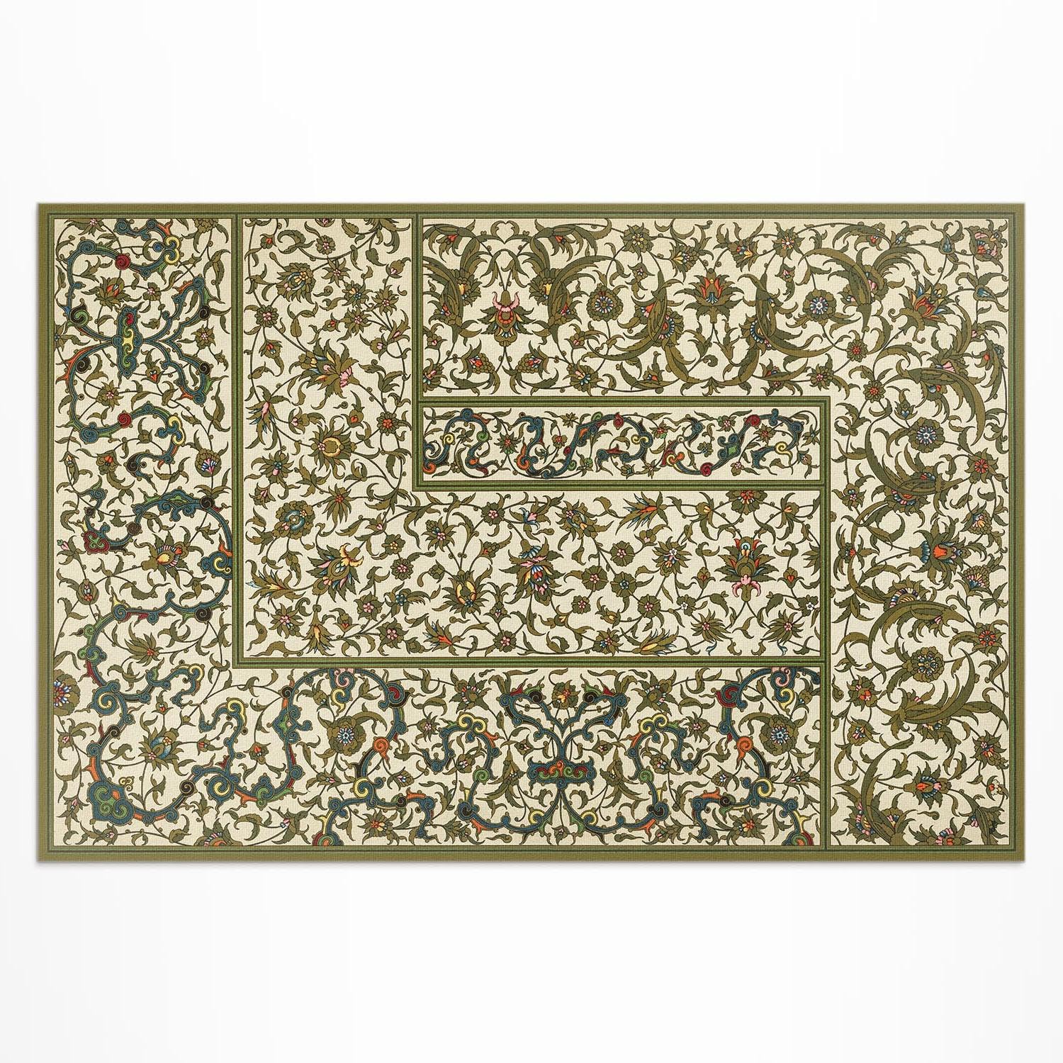 Tapis de balcon en vinyle rectagnulaire 120x180 cm étanche pour jardin et terrasse Albert Racinet