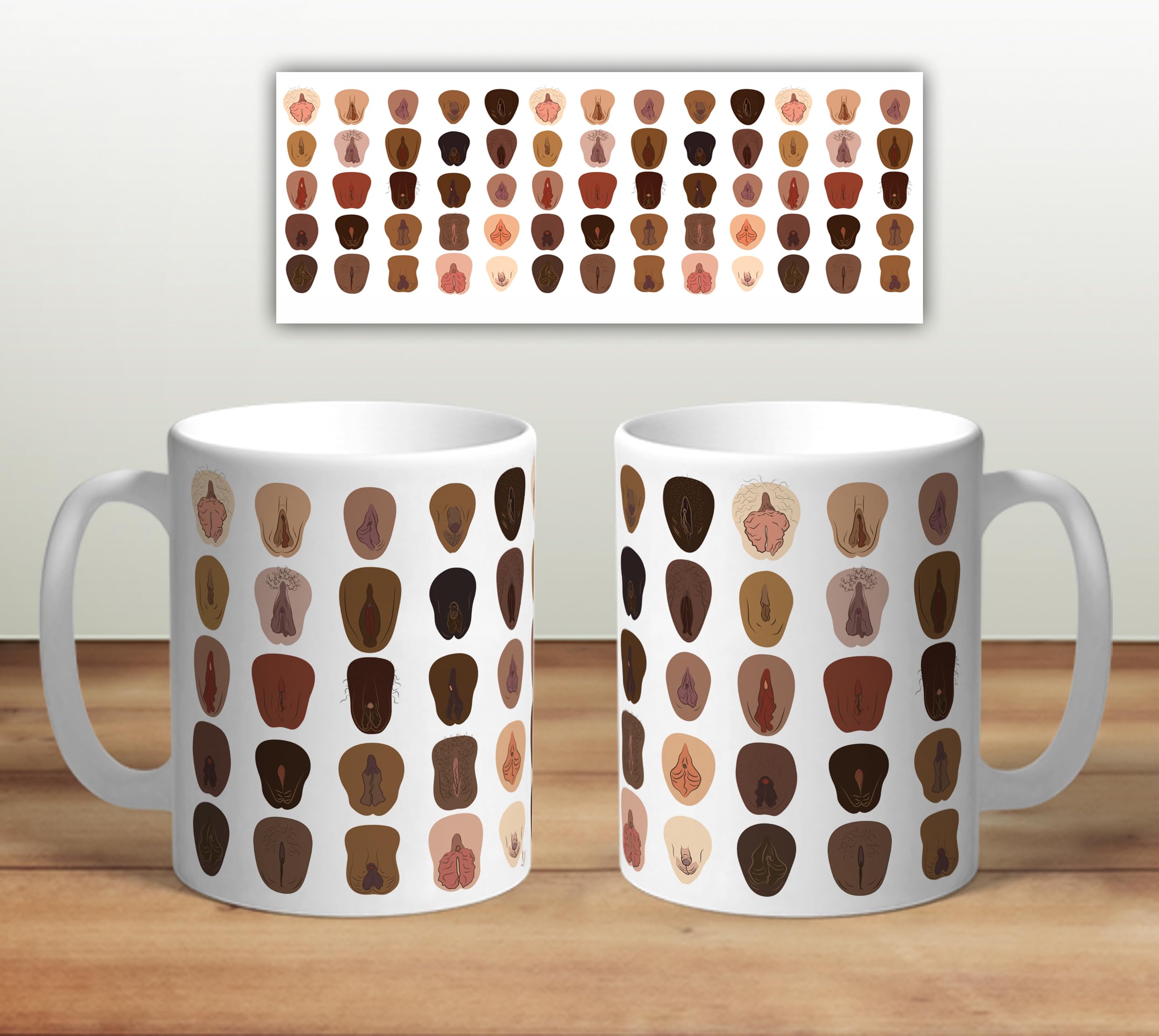 Vulva Mug for Vagina Fans,Vulva Descriptions Mug,Vagina Print Mug,Feminist Print Mug, Pussy, Vulvae,Vagina Art, Body Positive, Funny Coffee Mug, Vulva Gift, 8Vulva for her, Feminist Mug