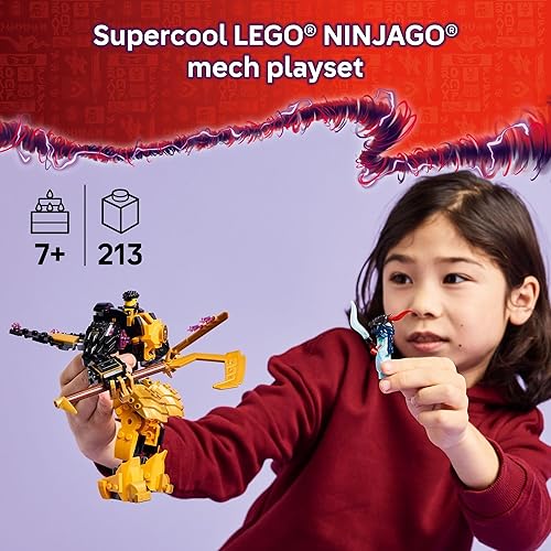 Miniatura 2 de LEGO NINJAGO Arin's Spinjitzu Battle Mech - Juego de construcción Ninja para niños a partir de 7 años - con minifiguras Arin, Baby Ryu y villano -