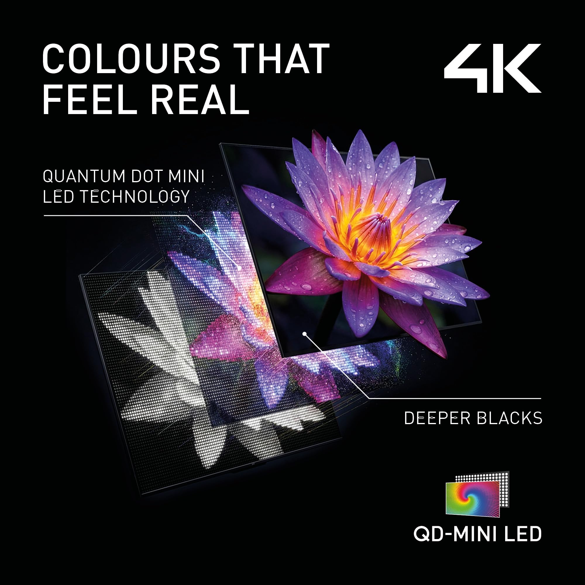 Panasonic TN-75W90C, 4K QD-Mini LED, Glare Free Ultra, Google TV Smart TV | AI 4K Colour Engine, Game Mode, 120Hz, Google Assistant, Bluetooth, 75" (189cm), W90C Serie, 2026