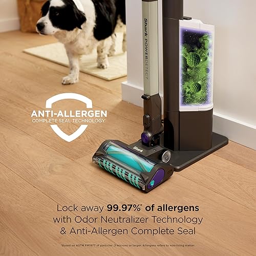 Miniatura 10 de Shark Aspiradora inalámbrica con filtro HEPA, PowerDetect Clean & Empty, potente succión, sistema de vacío automático, recogida de pelo de mascotas,
