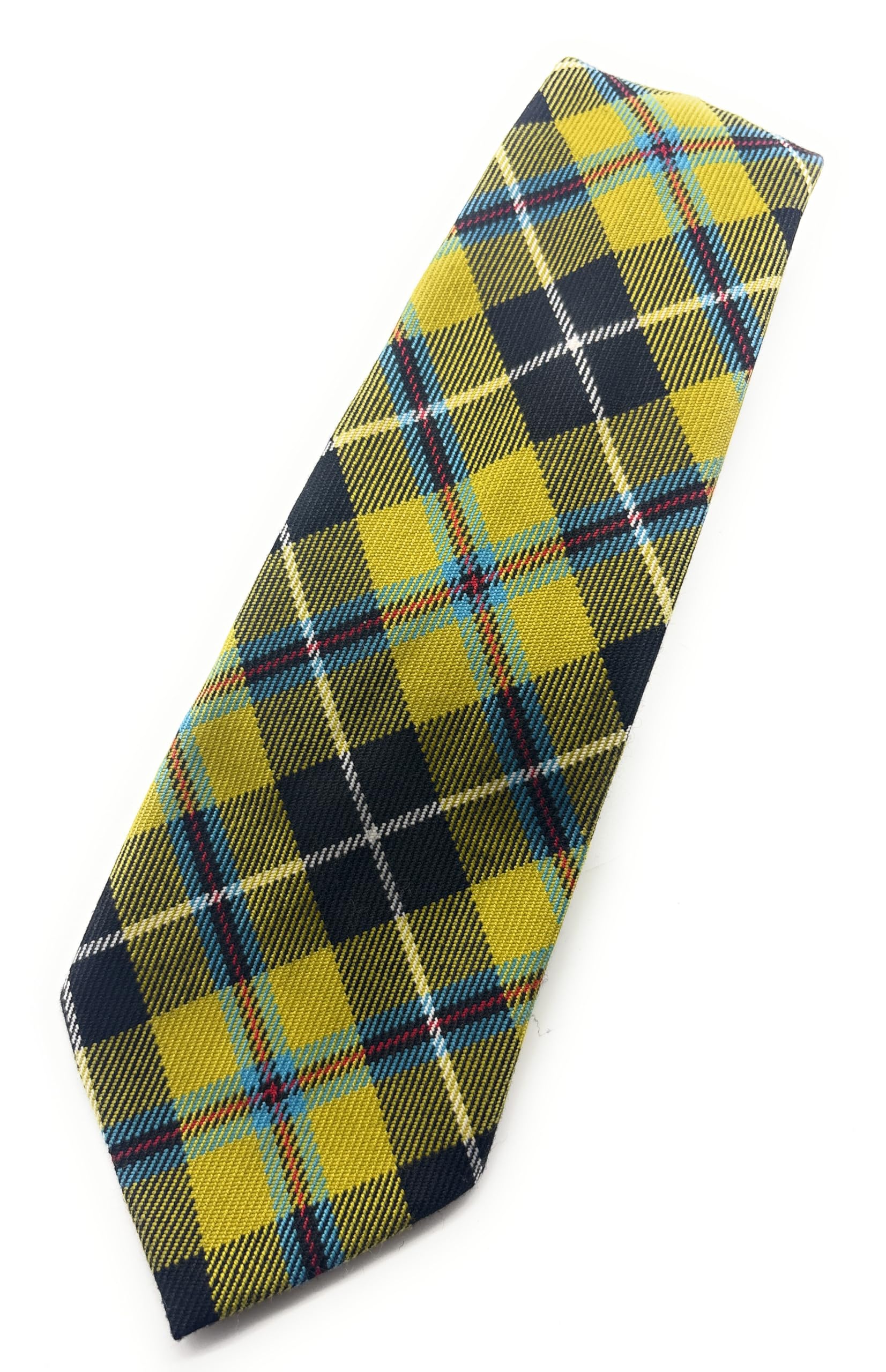 Scottish Tartan Necktie, Traditional Clan Pattern, Made in Scotland, Multiple Tartans Available (Cornish National)